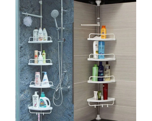 Угловая полка для ванной комнаты Multi Corner Shelf Стойка Стелаж Угловая полка для ванной комнаты Multi Corner Shelf Стойка Стелаж