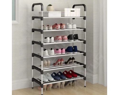 Полиця для взуття 6 секцій New shoe rack 56 х 28 х 113 см