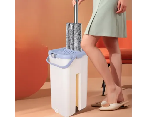 Швабра-лентяйка 5л Hand Free Cleaning Mop 2 в 1 с автоматическим отжимом для уборки Бежевый Швабра-лентяйка 5л Hand Free Cleaning Mop 2 в 1 с автоматическим отжимом для уборки Бежевый