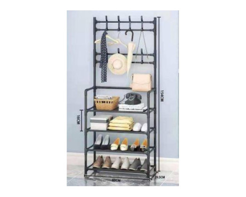 Універсальний вішак для одягу New simple floor clothes rack size 60X29.5X151 см Чорний