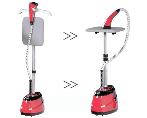 Отпариватель вертикальный для одежды Garment Steamer 2000W Красный Паровой утюг для всех видов ткани Отпариватель вертикальный для одежды Garment Steamer 2000W Красный Паровой утюг для всех видов ткани
