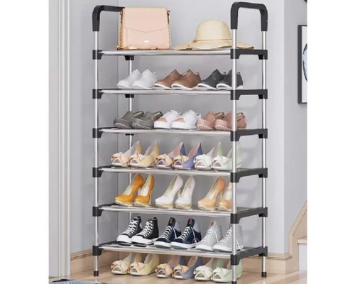 Полиця для взуття 6 секцій New shoe rack 56 х 28 х 113 см