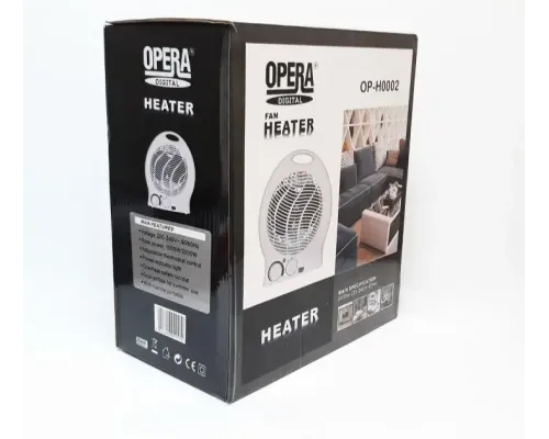 Електричний тепловентилятор Opera OP-H0002 Digital Heater тепловентилятор підлоговий настільний 2кВт Електричний тепловентилятор Opera OP-H0002 Digital Heater тепловентилятор підлоговий настільний 2кВт