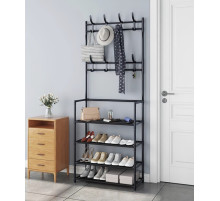 Універсальний вішак для одягу New simple floor clothes rack size 60X29.5X151 см Чорний