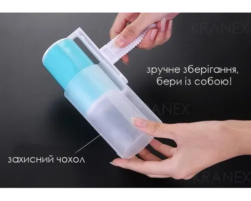 Многоразовый липкий ролик для чистки одежды, силиконовый ролик для удаления шерсти животных из одежды и мебели Многоразовый липкий ролик для чистки одежды, силиконовый ролик для удаления шерсти животных из одежды и мебели