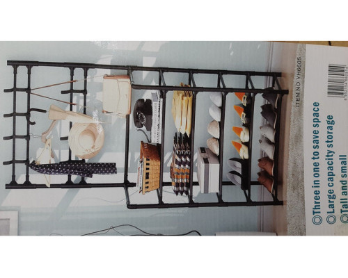 Універсальний вішак для одягу New simple floor clothes rack size 60X29.5X151 см Чорний