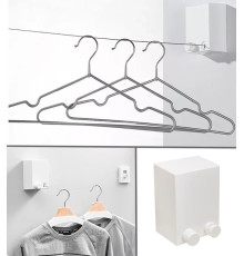 Сушарка для речей Japanese clothesline, Біла автоматична мотузка для білизни — настінна сушарка 4.2 м