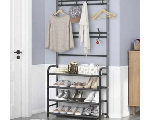 Універсальний вішак для одягу New simple floor clothes rack size 60X29.5X151 см Чорний