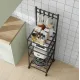 Напольная полка стеллаж для кухни 130х42х34 см (кухонная этажерка) 4-х уровневая