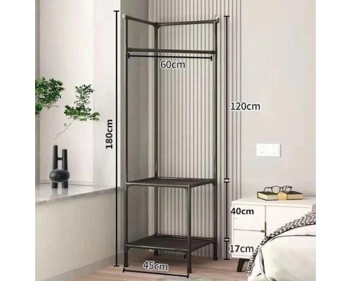 Кутова підлогова вішалка для одягу 180х45х45 см стійка для речей Corner coat rack NO:9603