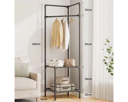 Кутова підлогова вішалка для одягу 180х45х45 см стійка для речей Corner coat rack NO:9603