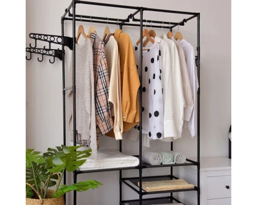 Вішак для одягу 86/43/173 Simple Coat Rack Double Row / Вішалка з полицями