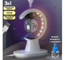 Зволожувач повітря з ловицею від комарів 3в1 Humidifier Mosquito Trap москітна лампа з підсвіткою ONL