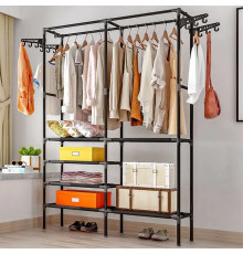 Вішак для одягу 86/43/173 Simple Coat Rack Double Row / Вішалка з полицями
