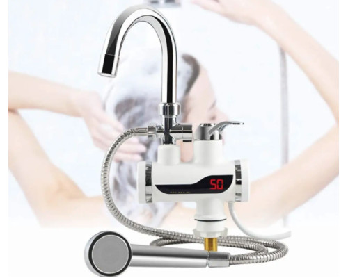Кран-водонагрівач із душем нижнє під'єднання Instant electric heating water Faucet FT-001
