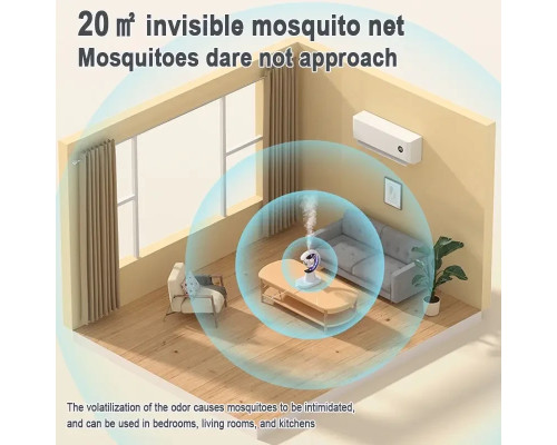 Зволожувач повітря з ловицею від комарів 3в1 Humidifier Mosquito Trap москітна лампа з підсвіткою ONL