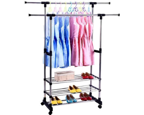 Вешалка-стойка для одежды и обуви Triple Stand Hanger Вешалка-стойка для одежды и обуви Triple Stand Hanger