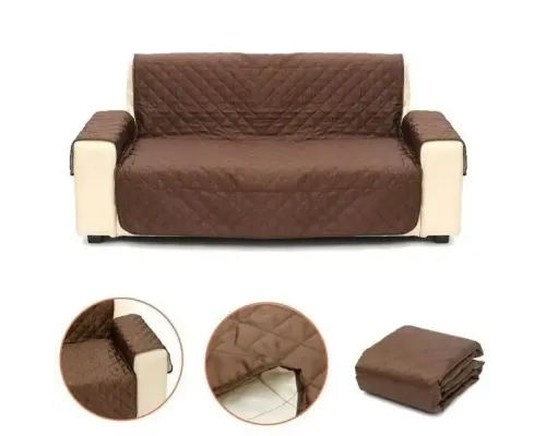 Двусторонняя накидка на диван Couch Coat коричневого цвета Чехол для мебели водонепроницаемый Двусторонняя накидка на диван Couch Coat коричневого цвета Чехол для мебели водонепроницаемый