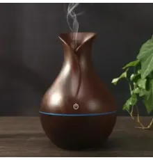 Увлажнитель воздуха ТЕМНО-КОРИЧНЕВЫЙ Humidifier Ultrasonic Aroma c подсветкой | Воздухоочиститель