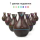 Увлажнитель воздуха ТЕМНО-КОРИЧНЕВЫЙ Humidifier Ultrasonic Aroma c подсветкой | Воздухоочиститель