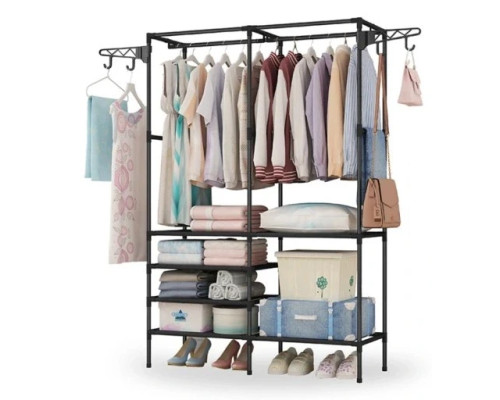 Вішак для одягу 86/43/173 Simple Coat Rack Double Row / Вішалка з полицями