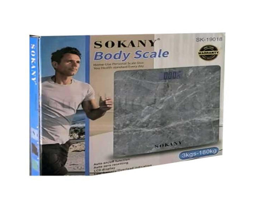 Весы напольные с дисплеем до 180 кг/ Цифровые прозрачные весы SOKANY SK-19018 Весы напольные с дисплеем до 180 кг/ Цифровые прозрачные весы SOKANY SK-19018