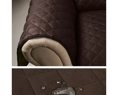 Двусторонняя накидка на диван Couch Coat коричневого цвета Чехол для мебели водонепроницаемый Двусторонняя накидка на диван Couch Coat коричневого цвета Чехол для мебели водонепроницаемый
