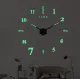 Большие настенные часы Horloge 3D DIY кварц (Черные) Бескаркасные часы на стену