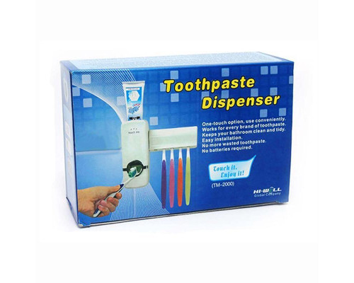 Дозатор автоматический зубной пасты Toothpaste Dispenser с держателем зубных щеток Toothbrush holder Дозатор автоматический зубной пасты Toothpaste Dispenser с держателем зубных щеток Toothbrush holder