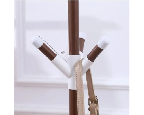 Вішалка стійка підлогова для одягу Coat Rack, металева на 9 гачків у три яруси розбірна на тринозі