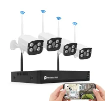 Комплект видеонаблюдения на 4 камеры NVR KIT 601 WiFi 4CH с регистратором