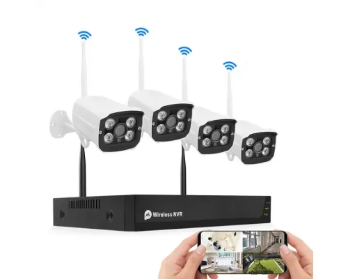 Комплект видеонаблюдения на 4 камеры NVR KIT 601 WiFi 4CH с регистратором Комплект видеонаблюдения на 4 камеры NVR KIT 601 WiFi 4CH с регистратором