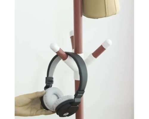 Вішалка стійка підлогова для одягу Coat Rack, металева на 9 гачків у три яруси розбірна на тринозі