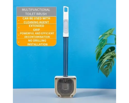 Силіконова щітка для унітаза Liquid Toilet Brush Сіра Силіконова щітка для унітаза Liquid Toilet Brush Сіра