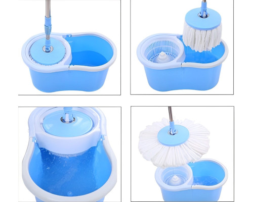Универсальная швабра с отжимом-центрифугой и ведром Easy Mop “Круглая Швабра” Универсальная швабра с отжимом-центрифугой и ведром Easy Mop “Круглая Швабра”