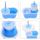 Универсальная швабра с отжимом-центрифугой и ведром Easy Mop “Круглая Швабра”