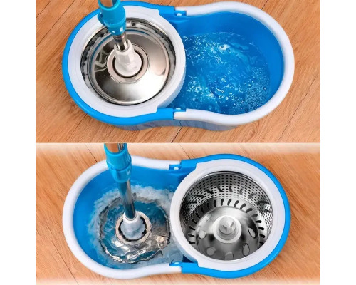 Универсальная швабра с отжимом-центрифугой и ведром Easy Mop “Круглая Швабра” Универсальная швабра с отжимом-центрифугой и ведром Easy Mop “Круглая Швабра”