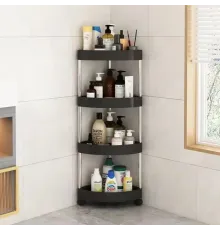Декоративная угловая полка на четыре яруса для ванной Corner storage rack 88х34х25 см Угловая полка-этажерка