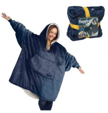 Толстовка плед с капюшоном Huggle Hoodie Синий