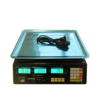 Весы электронные торговые со счетчиком цены Crystal CT-500 до 50 кг