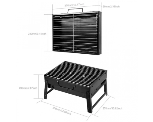 Складаний барбекю гриль портативний мангал BBQ Grill Portable — жароміцний Найкраща ціна!