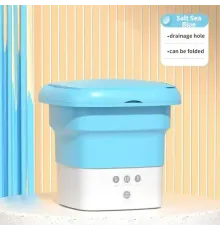 Складана міністиральна машина СИНЯ переносна до 2,5 кг Folding Washing Machine Пральна машина