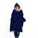 Толстовка плед із капюшоном Huggle Hoodie Синій