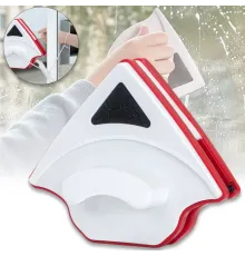 Двухсторонняя магнитная щетка для мойки стекла и окон 3-8 мм Double Faced Glass Cleaner