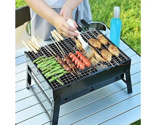 Складаний барбекю гриль портативний мангал BBQ Grill Portable — жароміцний Найкраща ціна!