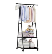 Пересувна підлогова вішалка для одягу THE NEW COAT RACK Чорний