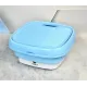 Портативная складная 8 ЛИТРОВ мини-стиральная машина Folding Washing Machine голубая