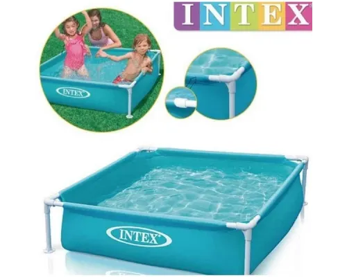Каркасний дитячий басейн Intex 57173 Розмір 122х122х30 см Каркасний дитячий басейн Intex 57173 Розмір 122х122х30 см