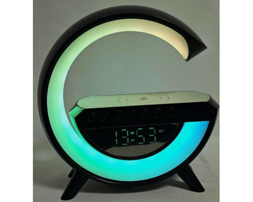 Нічник акумуляторний із годинником G BT-3401 Smart Light Sound Machine Чорний