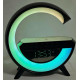 Нічник акумуляторний із годинником G BT-3401 Smart Light Sound Machine Чорний